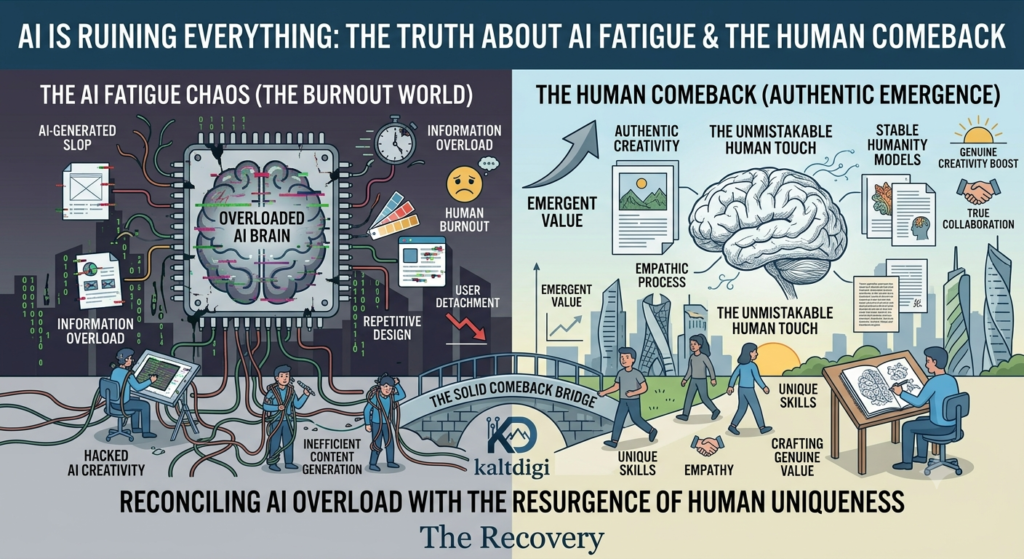 AI Is Ruining Everything? The Truth About AI Fatigue & The Human Comeback | Kaltdigi