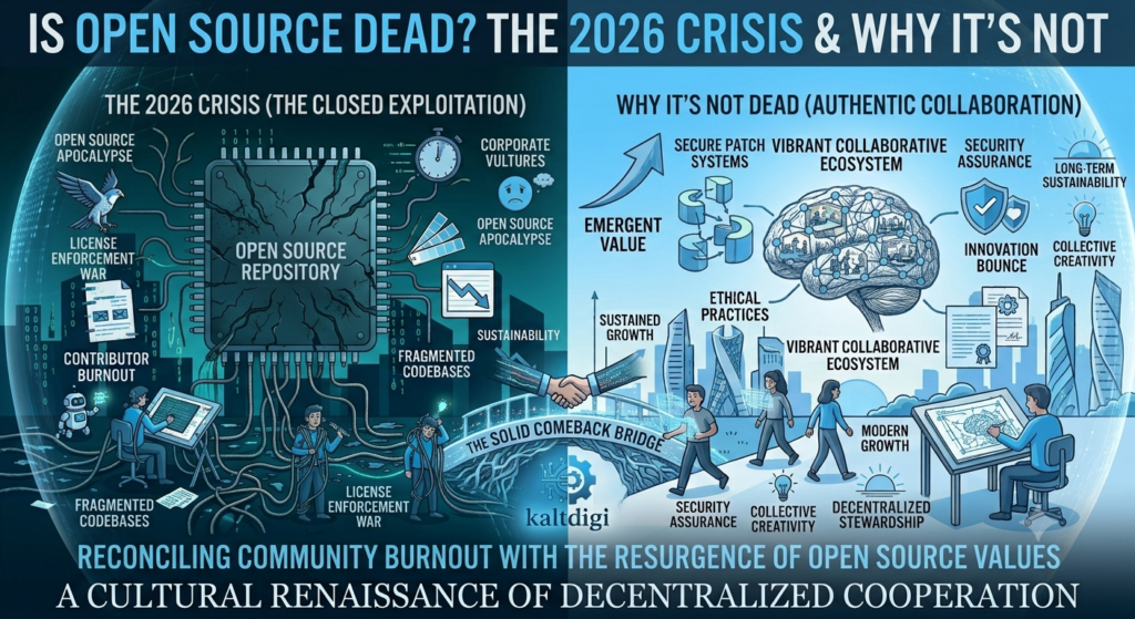 Is Open Source Dead? The 2026 Crisis & Why It's Not