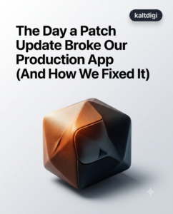 The Day a Patch Update Broke Our Production App (And How We Fixed It)