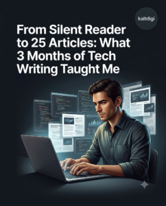 From Silent Reader to 25 Articles: What 3 Months of Tech Writing Taught Me