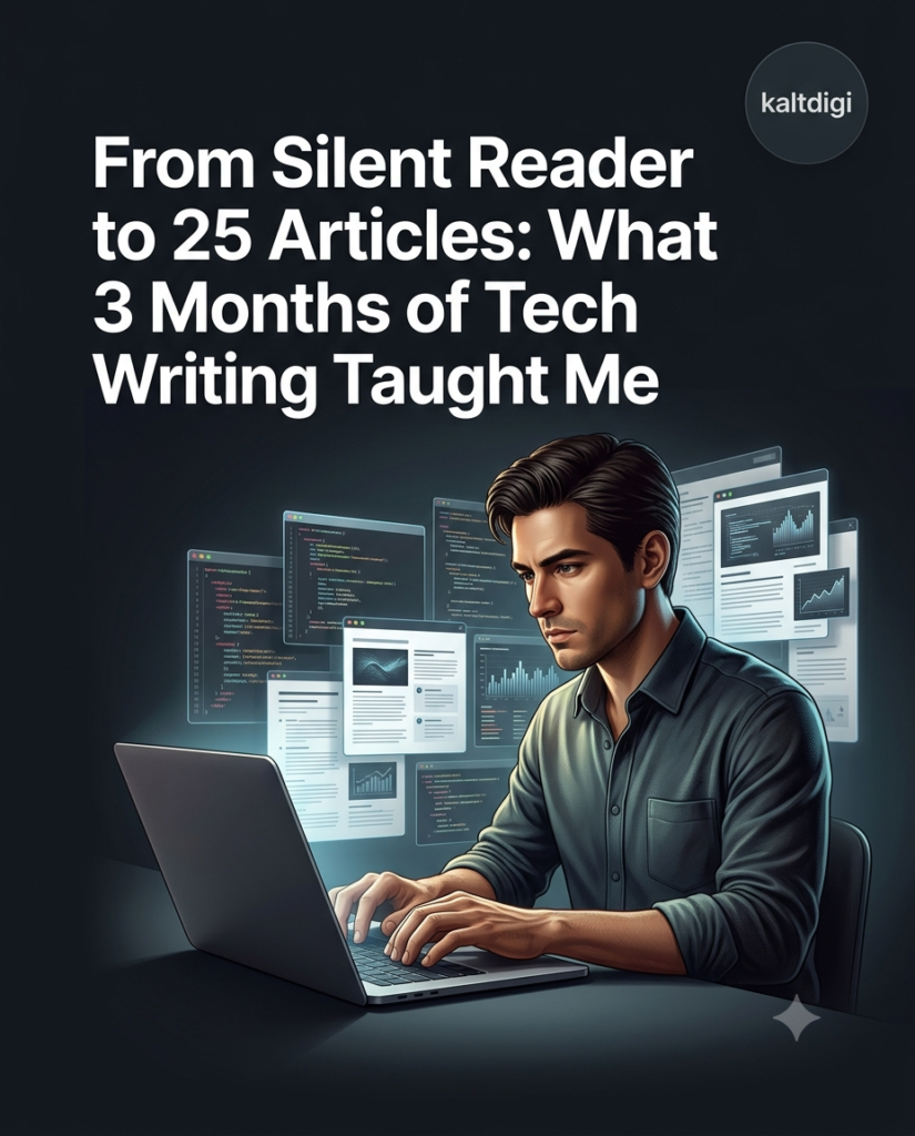 From Silent Reader to 25 Articles: What 3 Months of Tech Writing Taught Me